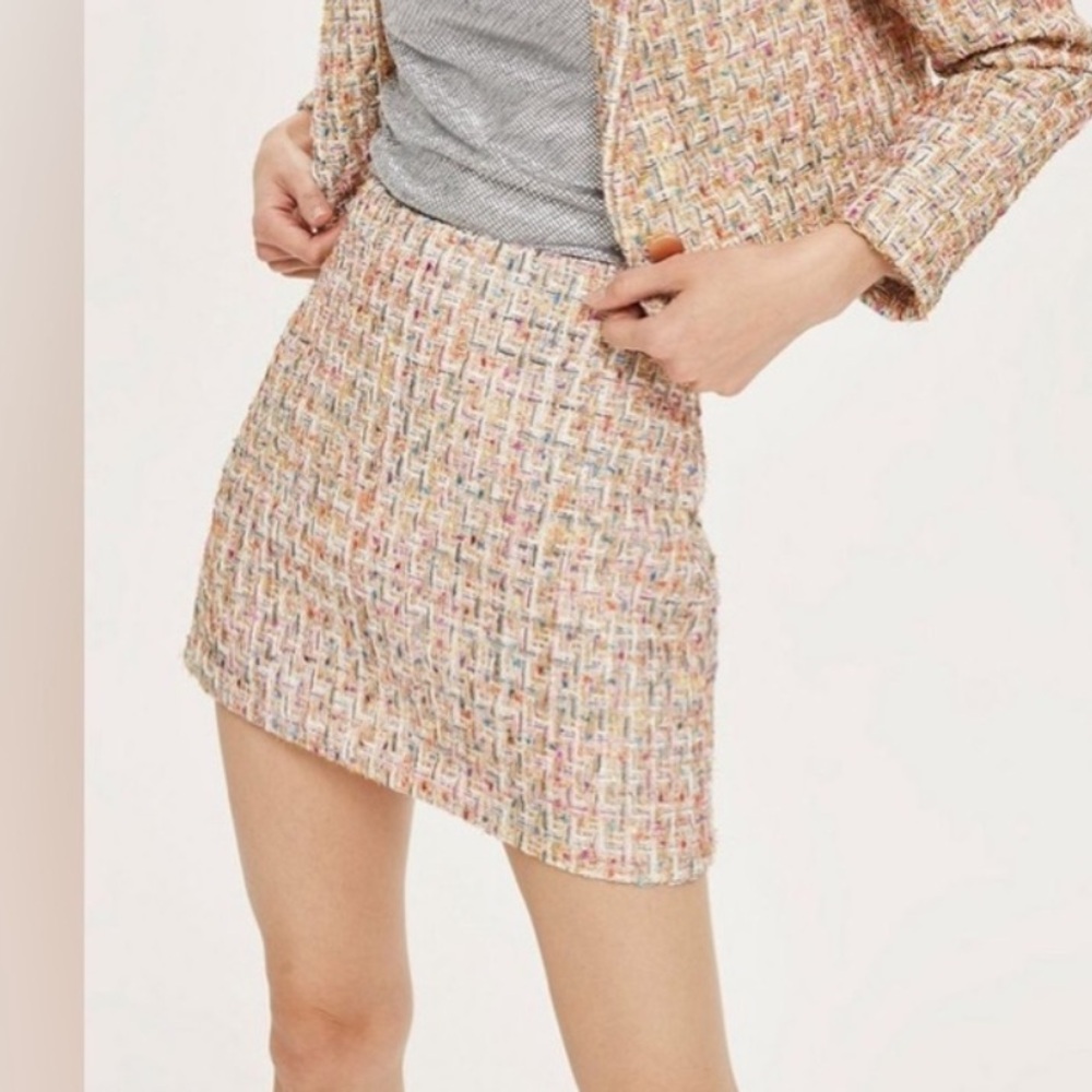 Venus Multicolor Tweed‎ Mini Skirt Women’s Size 6 Metallic Accent